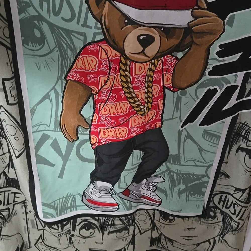 Hustle OG Black and Red Short Sleeve Tees - Picture 7 of 9